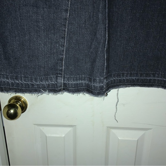 033 Long denim maxi long Express skirt with front and back pockets - Picture 4 of 7